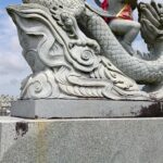 Striking Buddhist temple with tranquil grounds