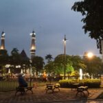 offering views of a striking mosque.