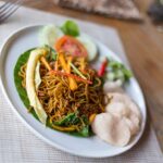 alongside a varied menu of wines