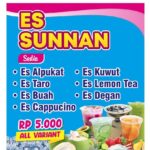 ES SUNNAN SIDAREJA adalah outlet minuman berbagai varian rasa.