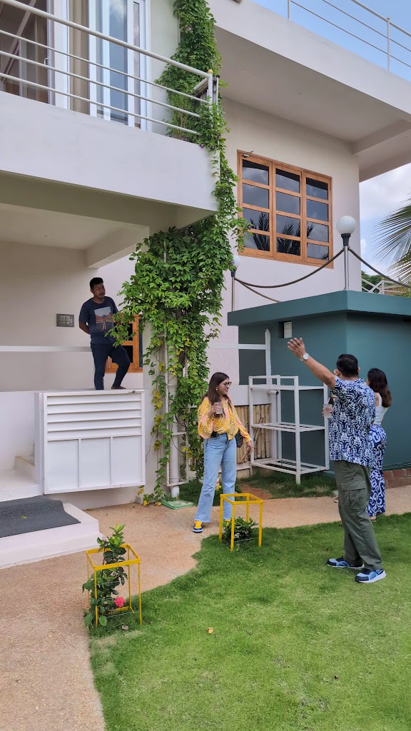 this villa is your private sanctuary. It features expansive windows that invite the serene lake views inside