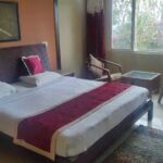 an outdoor pool & a spa