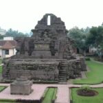 restored statues & carvings of Hindu & Buddhist deities.