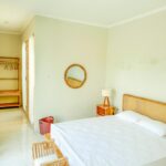 A 190 Sqm modern tropical Private Villa built to offer a tranquil atmosphere immersed in Balinese design and the essence of nature. The two bedrooms have a queen-size bed with open showers attached (one water heater provided). It has a 1.4-meter depth private pool with fountains