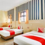 Simply decorated rooms in an informal hotel offering a restaurant