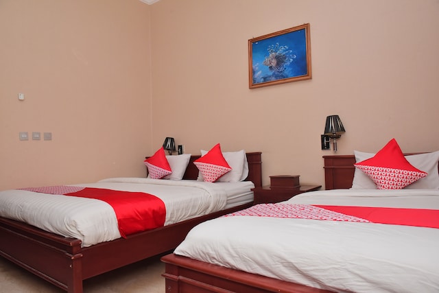 Unassuming budget hotel featuring simple rooms with flat-screens