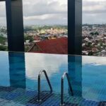 a spa & a rooftop outdoor pool.