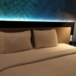 an outdoor pool & a gym