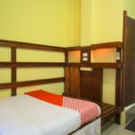 Utilitarian budget hotel backed by a tree-lined river & providing parking & Wi-Fi.
