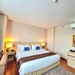 Relaxed budget hotel with bright rooms