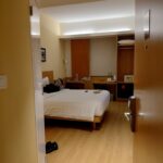 Casual rooms in a contemporary hotel with a 24-hour restaurant
