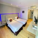 Contemporary hotel offering a chic restaurant