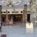 Large Buddhist temple complex featuring ornate Chinese architecture