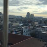 an outdoor pool & a spa.