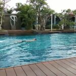 a gym & indoor/outdoor pools.