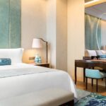 in a luxe lodging offering dining