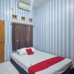 Unassuming rooms in a straightforward budget hotel offering a terrace