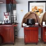 a patio & a fitness centre.