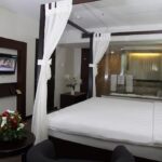 a gym & an outdoor pool.