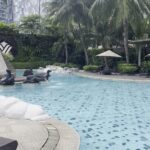 Upscale hotel offering an outdoor lagoon-style pool